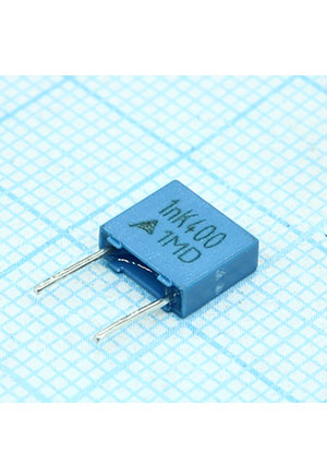 B32529C6102K, MKT 400Vdc 200Vac 0.001uF +10% e:5mm