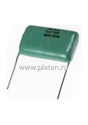 К78-2, 0.1 мкФ, 1000В, 10, Конденсатор металлоплёночный