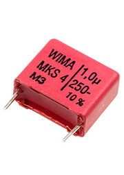 MKS4F041004F00KSSD, конденсатор 1мкФ 250V PET 10% (18*8*15мм) 15мм 100C