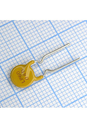 LP60-040F, PPTC предохранитель с радиальным выводом cерия 60V LP60