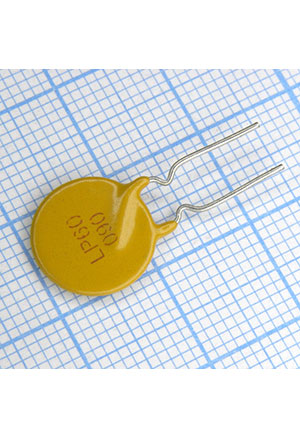 LP60-090F, PPTC предохранитель с радиальным выводом cерия 60V LP60