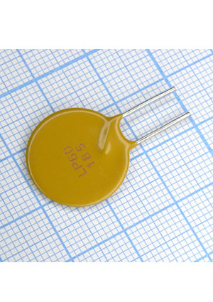 LP60-185F, PPTC предохранитель с радиальным выводом cерия 60V LP60