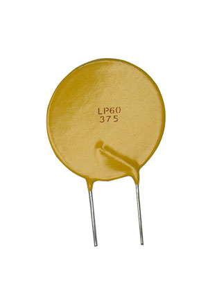 LP60-375F, PPTC предохранитель с радиальным выводом cерия 60V LP60