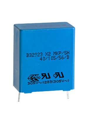 B32923C3225M, фильтр X2 2.2uF 20% 305Vac e:22.5mm
