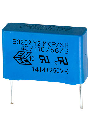 B32023-A3104-M189, Y2 конденсатор 0.1мкФ 250В