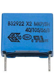 B32922C3334M, X2 конденсатор 0.33мкФ 630В 20% 15мм 18х8х14мм