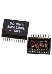 SM51589PEL, трансформатор POE LAN 12.2x17.55x5mm, 350uH 0%, non-shdSMD