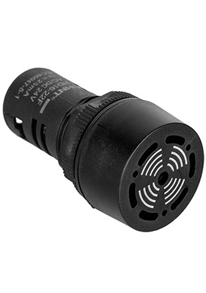 593473, Сигнализатор звуковой ND16-22L ?22 мм черный АС/DC24В