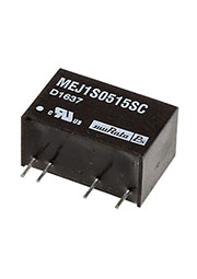 MEJ1S0515SC, DC/DC преобразователь на плату 1Вт 5-15В Single 5.2кВ
