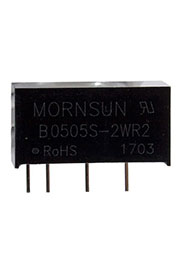 B0505S-2WR2, DC-DC преобразователь 2Вт вх 5В вых 5В SIP 1500В