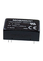 URB2405ZP-6WR3, DC-DC преобразователь 6Вт вх 9-36В вых 5В 1500В DIP24