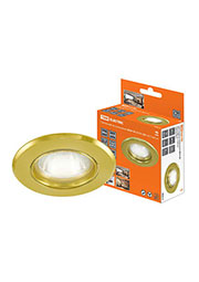 SQ0359-0021, Светильник встраиваемый СВ 01-01 MR16 50Вт G5.3 золото