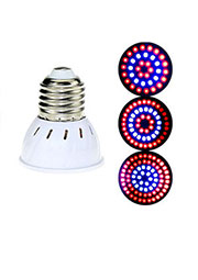 SMD2835 E27 5W, фитолампа для растений 72 светодиода красный-синий