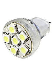 ECOSPOT MR8-6BN-12V WHITE, лампа на светодиодах 6шт smd 5050