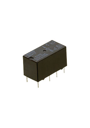 G5V212DC, реле 1FormC 12В DC, 0,5A 125VAC DPDT G5V-2 DC12