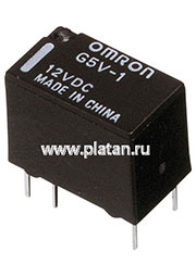G5V1 12DC, Реле 1 переключ. 12VDC, 0,5A/125VAC SPDT