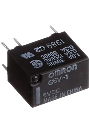 G5V15DC, (G5V-1 5DC), Реле 1 переключ. 5VDC, 1A/125VAC SPDT