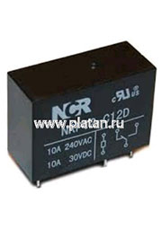 NRP-12-A-05D-H, Реле 1 замык. 5VDC, 10A/250VAC SPST-NO
