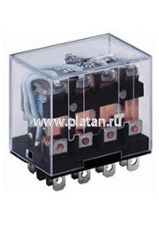 HHC68A-4Z-12D (Plug-in), Реле 4 переключ. 12VDC, 10A/240VAC 4PDT