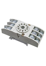 GZU11-01, Цоколь к реле R15 3 перекл. контакта на рейку DIN35