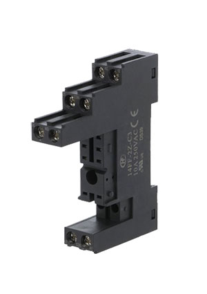 14FF-2Z-C3, Панелька 8 PIN, 10А, 250ВAC, DIN на панель, cерия: HF115F