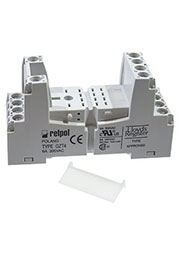 GZT4-GREY, 852353 , колодка на DIN-рейку для реле R4N арт 856050