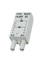 MODUL LD M42G GRAY, 854843 , Модуль зеленый светодиод+диод (поляризация P), 24/60VDC