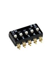 DMHA-05G-G, DIP переключатель 5 поз. SMD 2.54мм (аналог SWD4-5)