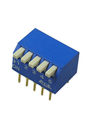 RPL-05, DIP переключатель 5 поз. угол 90 (аналог SWD3-5)