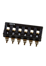 DM-R06, SWD4-6 SMT DIP переключатель 6 поз. 2.54мм