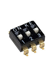 DMHA-03G-G, DIP переключатель 3 поз. SMD 2.54мм (аналог SWD4-3)