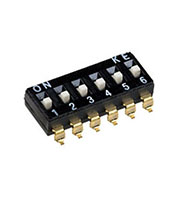 DMHA-06G-G, DIP переключатель 6 поз. SMD 2.54мм (аналог SWD4-6)