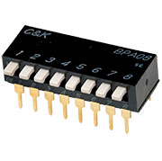 BPA08B, DIP переключатель 0.1А 5В, в отверстие