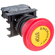 B200EE, Кнопка араврийная "Грибок" с маркировкой