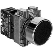 573787, Кнопка управления NP2-BA21 без подсветки черная 1НО IP40