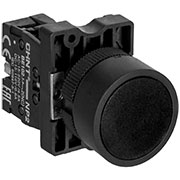 573917, Кнопка управления NP2-EA22 без подсветки черная 1НЗ IP40