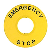 576784, Шильдик аварийной остановки NP2-BY9330 ?60 (с надписью)