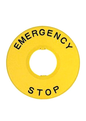 576786, Шильдик аварийной остановки NP2-BY8330 ?90 (с надписью)