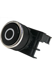 B100DHOY, Кнопка нажимна, черная, горизонтальная стрелка