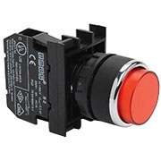 B101HK, Кнопка выступающая красная (2НО)