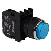 B101HM, Кнопка выступающая синяя (2НО)