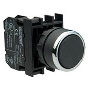 B102DH, Кнопка нажимная круглая черная