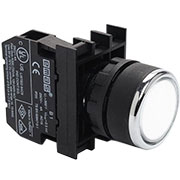 B151DB, Кнопка с подсветкой-светодиод белая