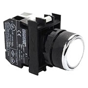 B152DB, Кнопка с подсветкой-светодиод белая