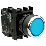 B1M1DM, Кнопка с подсветкой-светодиод синяя