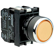 B1S0DS, Кнопка с подсветкой-светодиод желтая