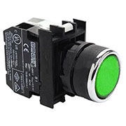 B1Y0DY, Кнопка с подсветкой-светодиод зеленая