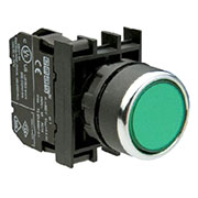 B1Y1DY, Кнопка с подсветкой-светодиод зеленая
