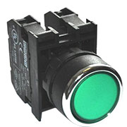 B1Y2DY, Кнопка с подсветкой-светодиод зеленая