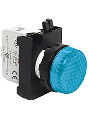 CP0M0XM, Арматура сигнальная синяя со светодиодом 100-250 В перем. тока